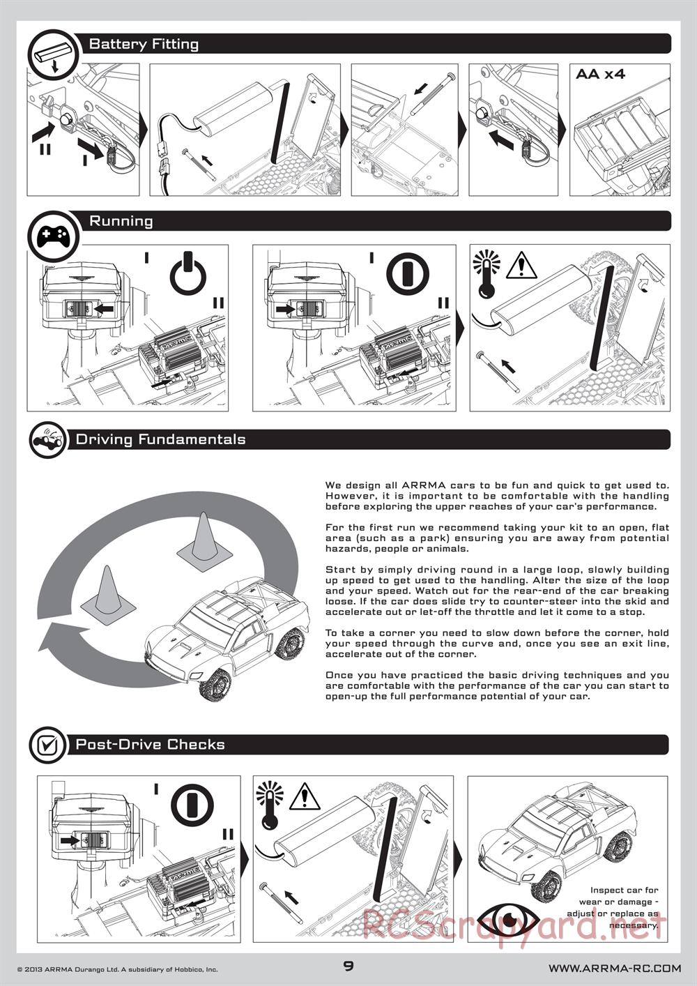 ARRMA - Vorteks Mega (2013) - Manual - Page 9