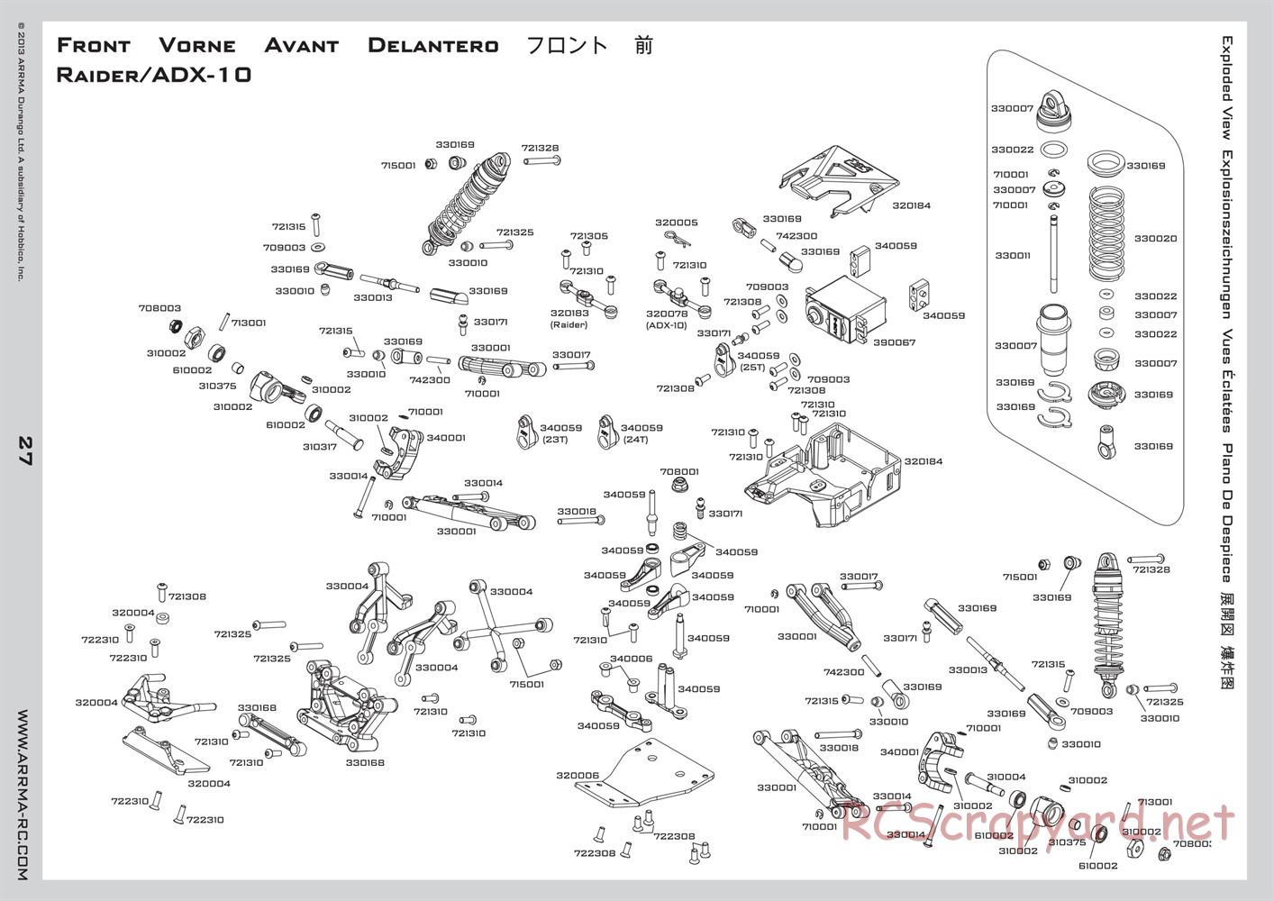 ARRMA - Vorteks Mega (2013) - Manual - Page 27