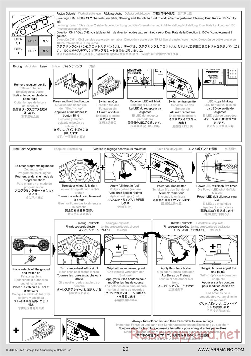 ARRMA - Vorteks Mega (2016) - Manual - Page 20