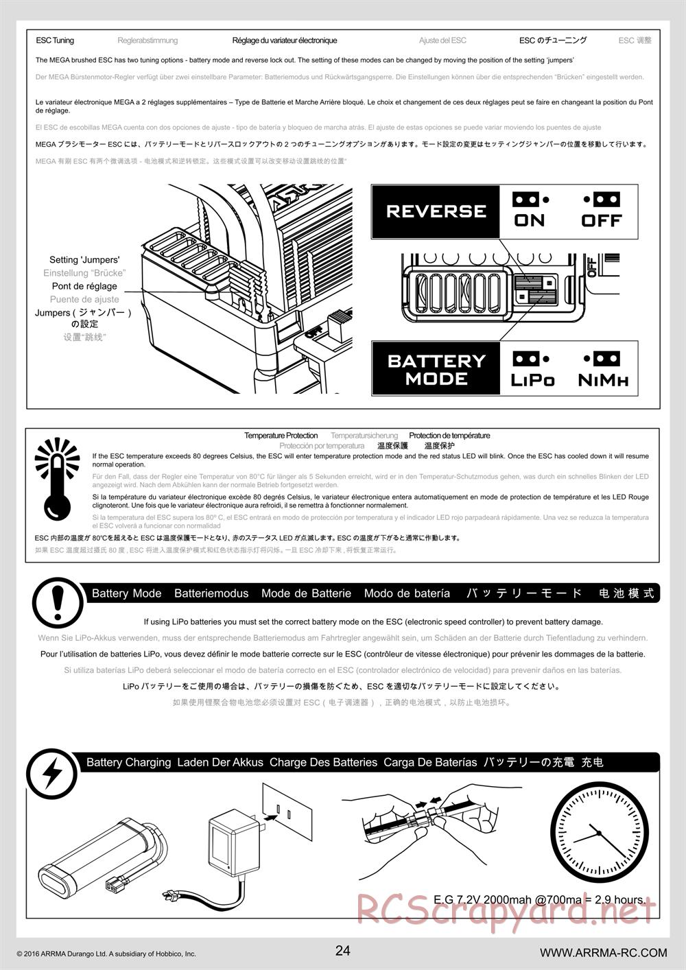 ARRMA - Granite Mega (2016) - Manual - Page 24