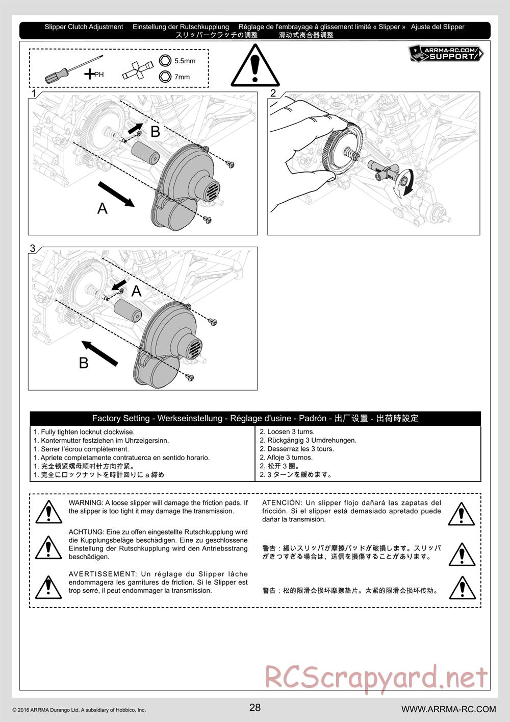 ARRMA - Raider Mega (2016) - Manual - Page 28