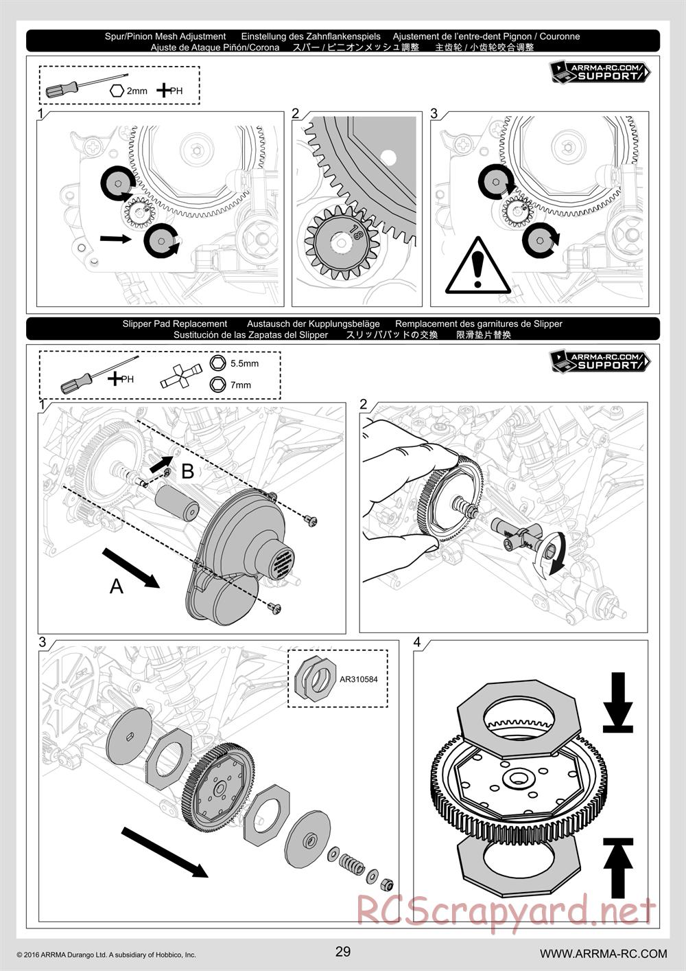 ARRMA - Vorteks Mega (2016) - Manual - Page 29