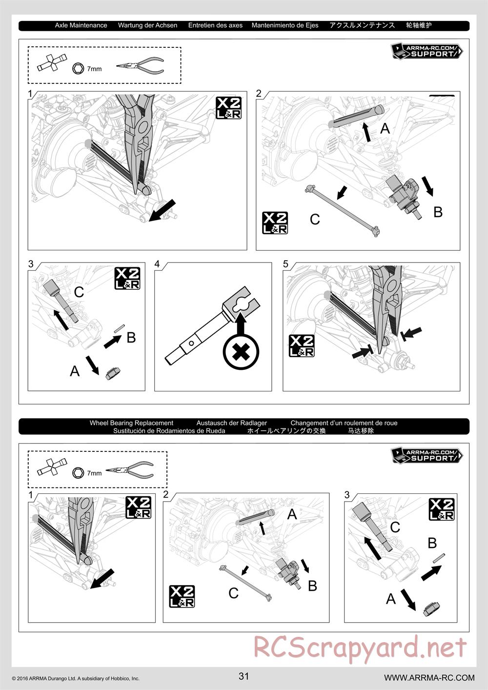 ARRMA - Vorteks Mega (2016) - Manual - Page 31