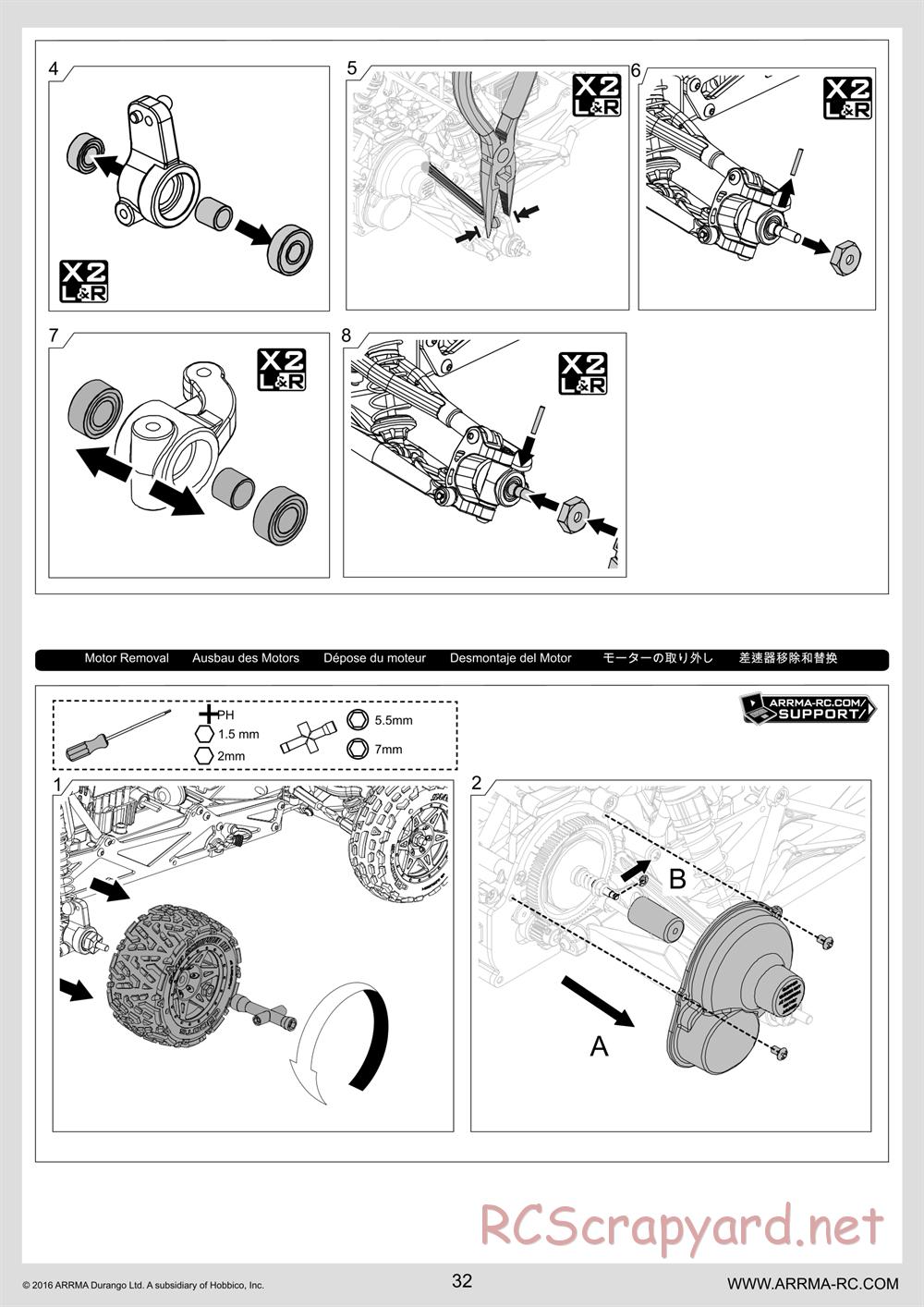 ARRMA - Vorteks Mega (2016) - Manual - Page 32