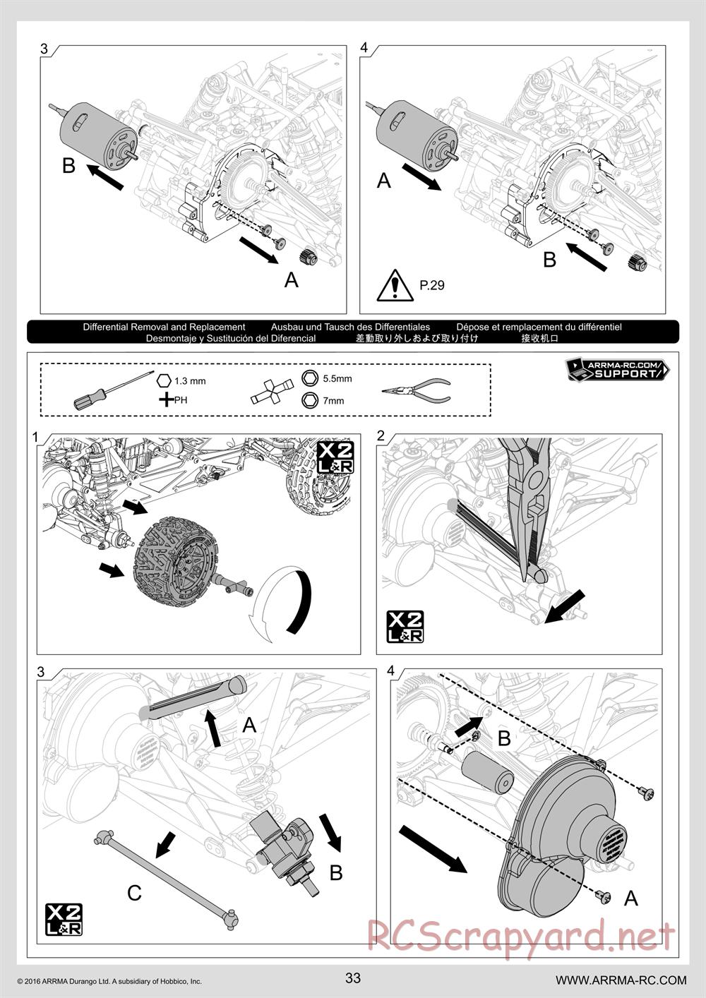 ARRMA - Granite Mega (2016) - Manual - Page 33