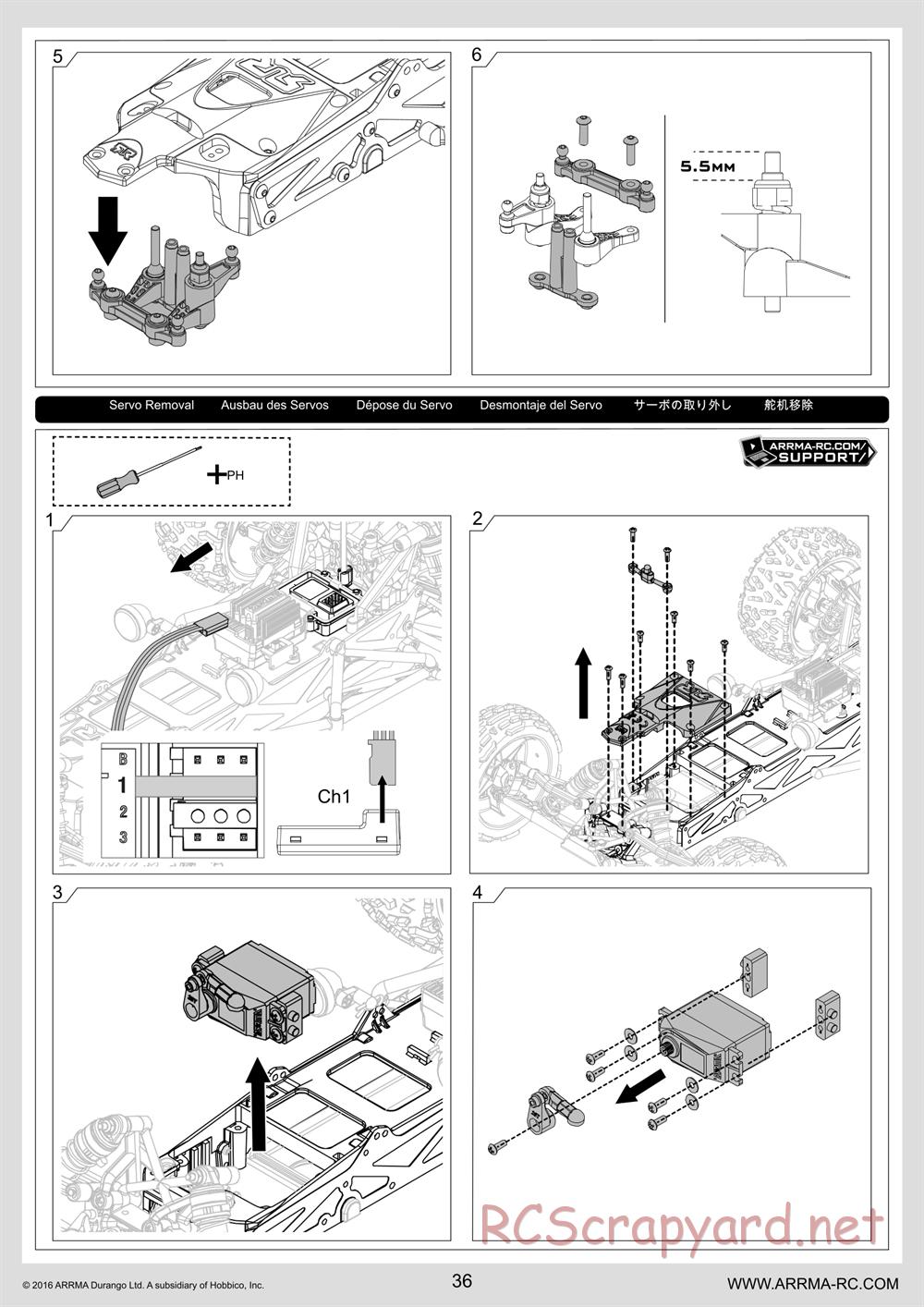 ARRMA - Vorteks Mega (2016) - Manual - Page 36