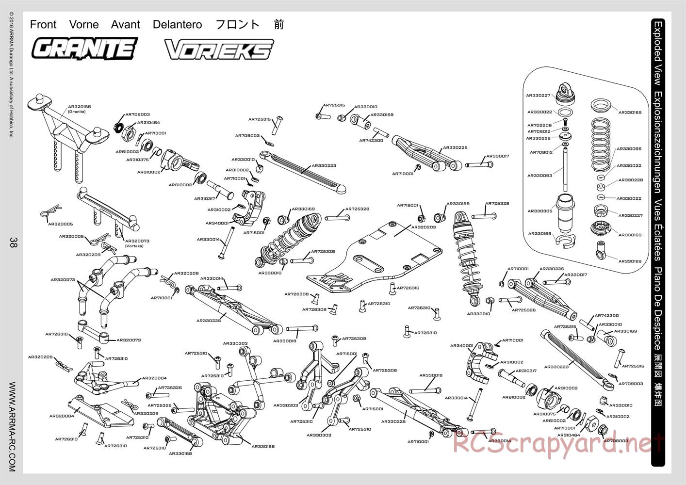 ARRMA - Vorteks Mega (2016) - Manual - Page 38