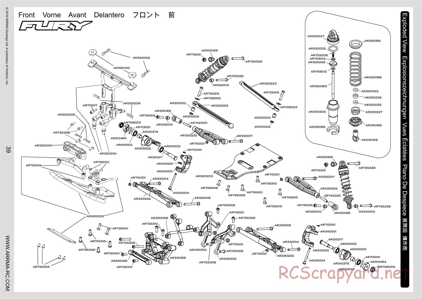 ARRMA - Raider Mega (2016) - Manual - Page 39