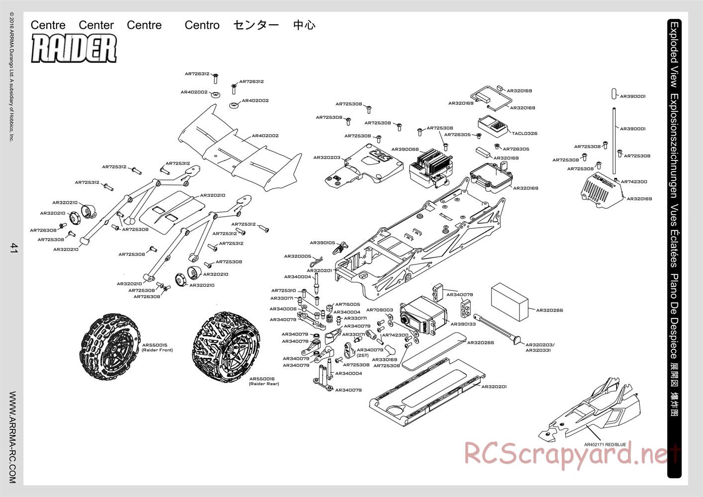 ARRMA - Granite Mega (2016) - Manual - Page 41