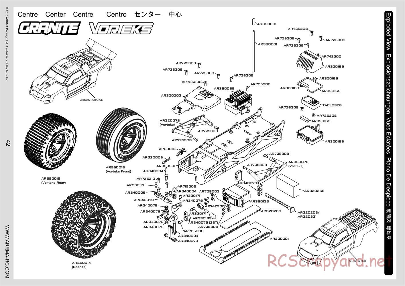 ARRMA - Vorteks Mega (2016) - Manual - Page 42