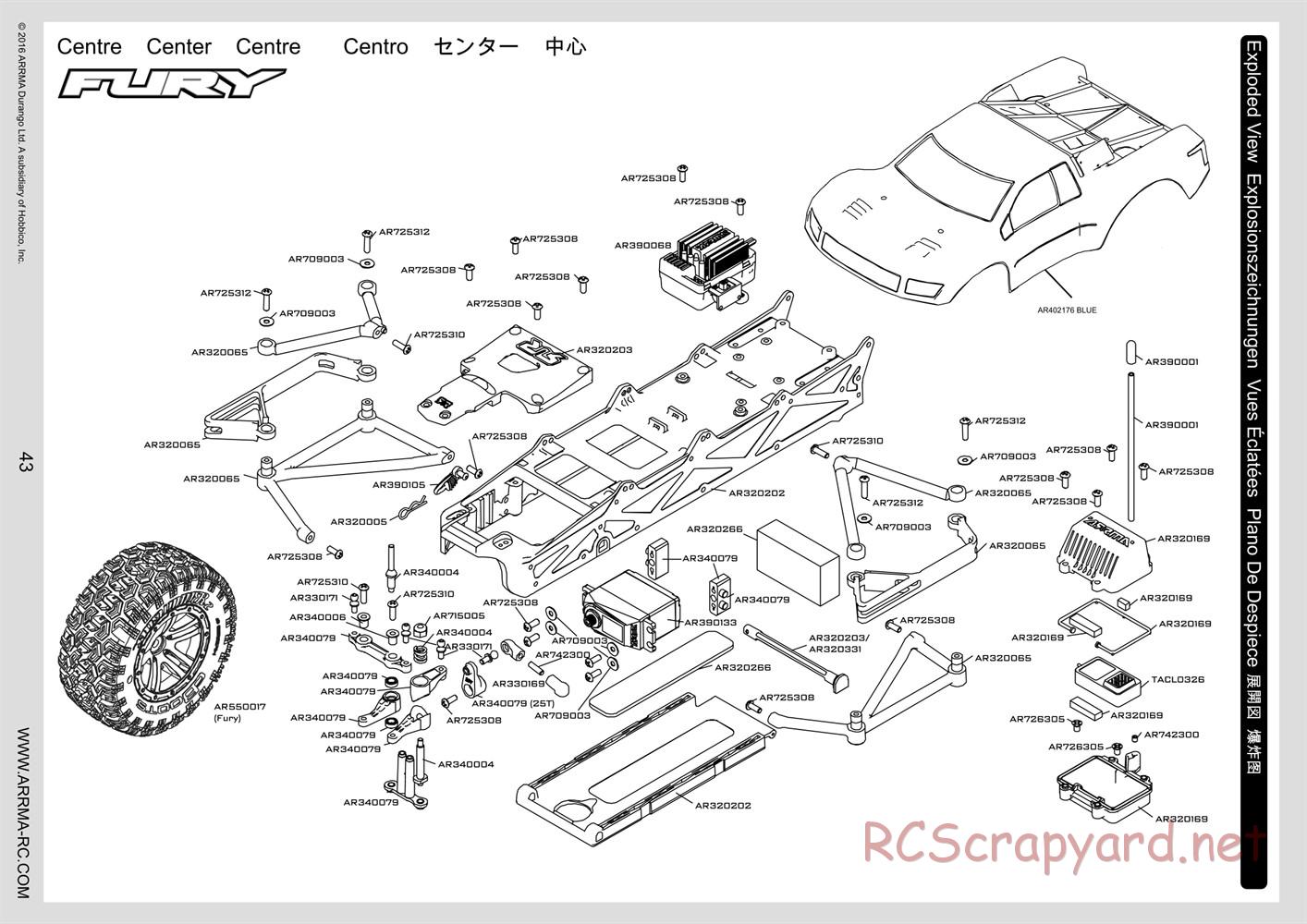 ARRMA - Raider Mega (2016) - Manual - Page 43