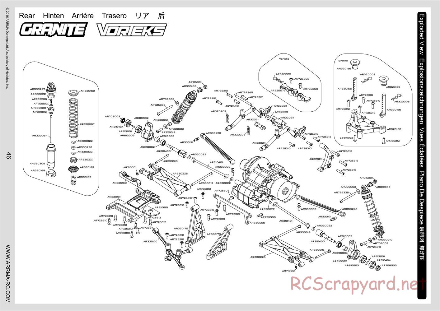 ARRMA - Raider Mega (2016) - Manual - Page 46