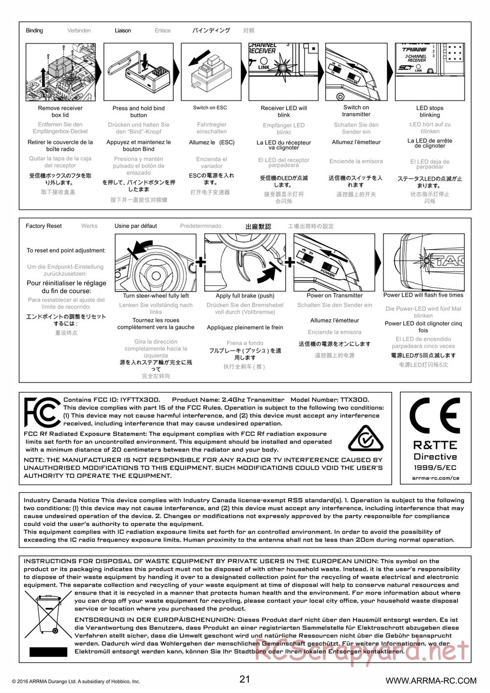 ARRMA - Nero 6S BLX - Manual - Page 21