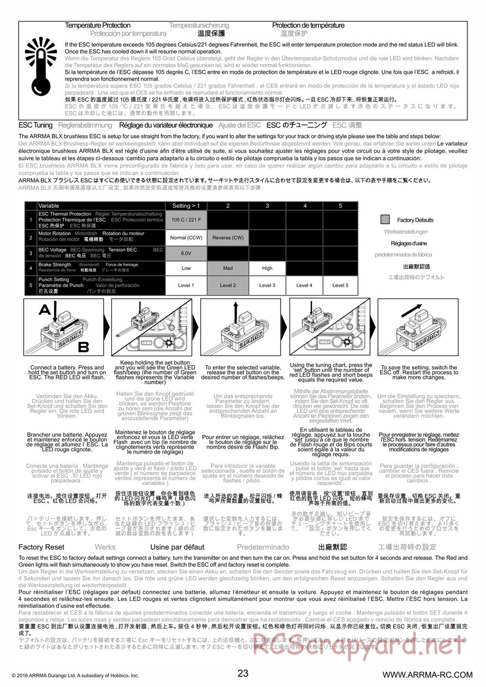 ARRMA - Nero 6S BLX - Manual - Page 23