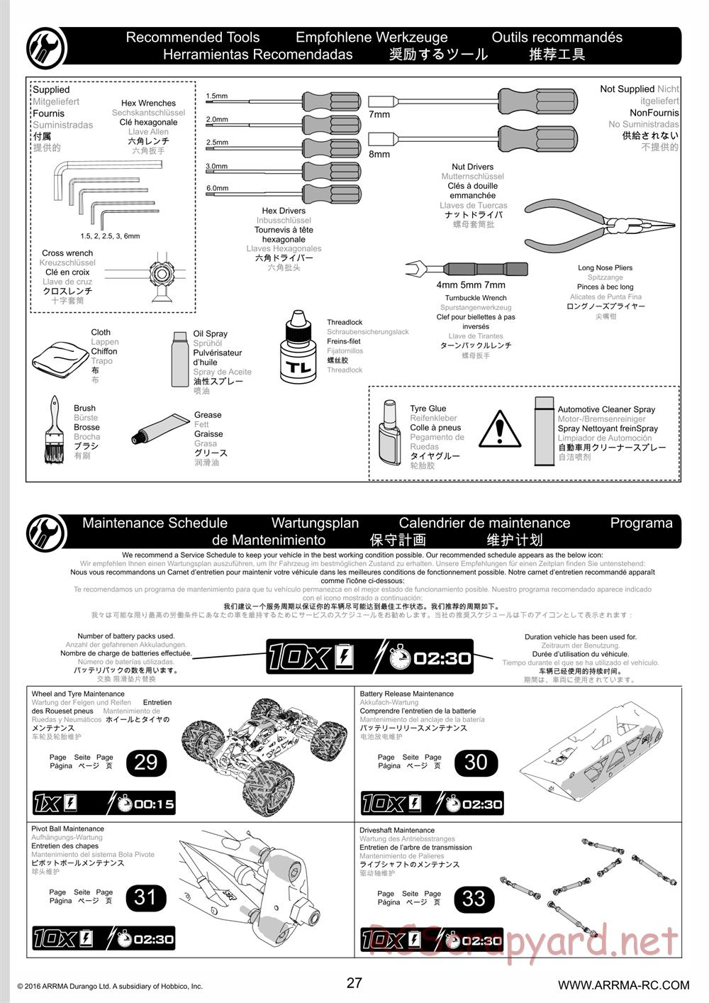 ARRMA - Nero 6S BLX - Manual - Page 27