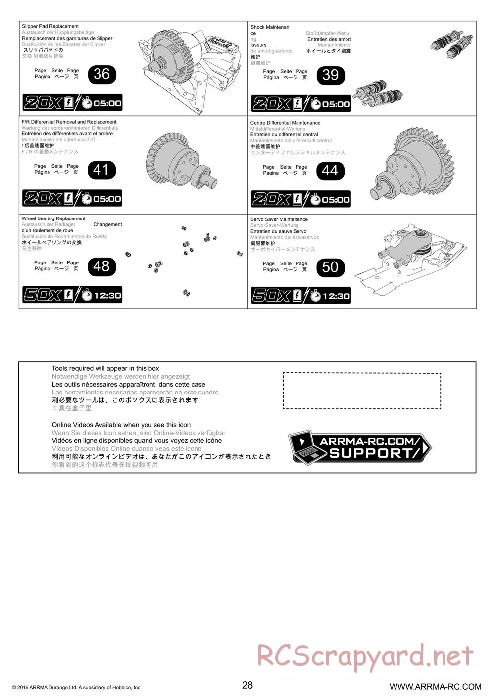 ARRMA - Nero 6S BLX - Manual - Page 28