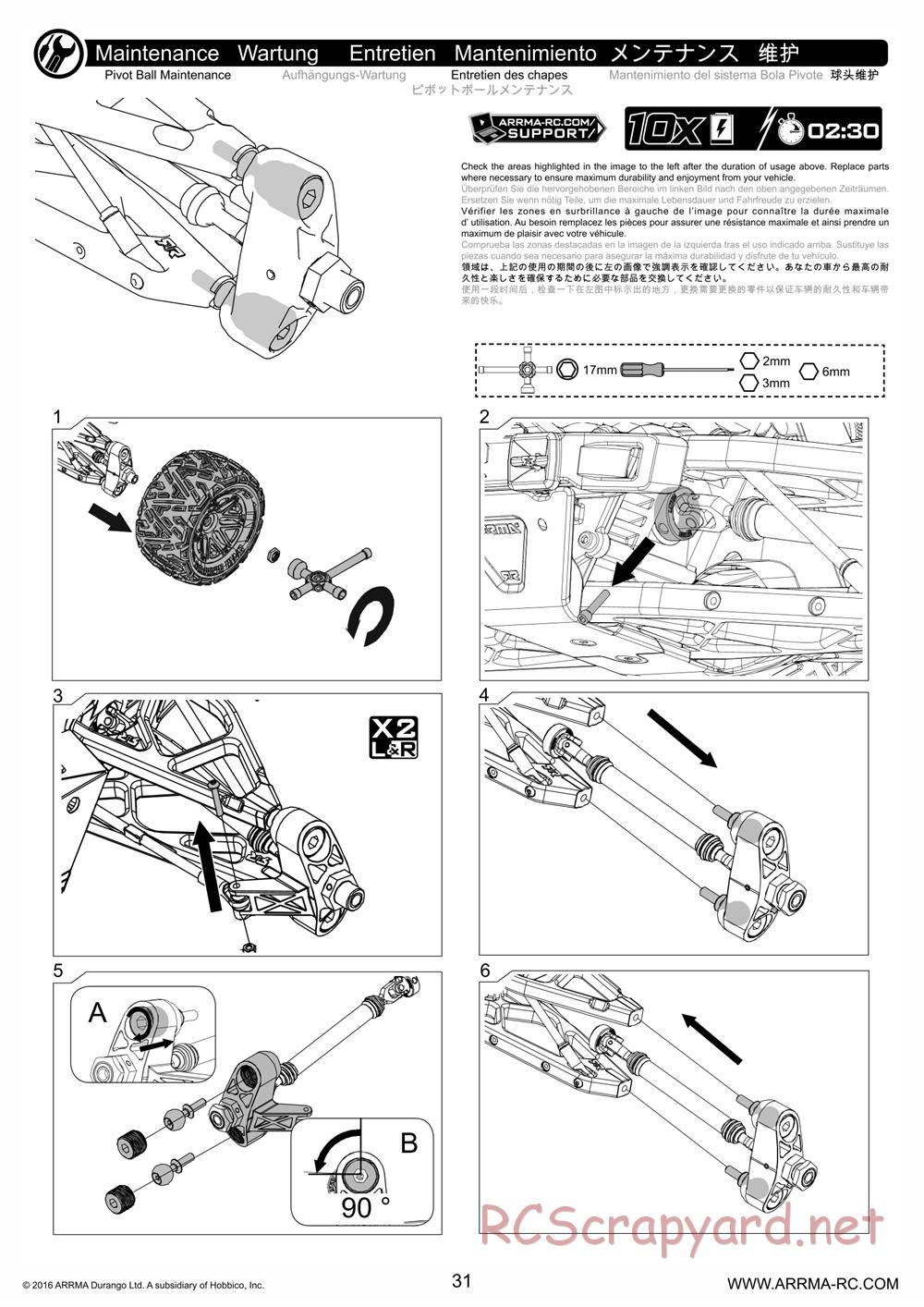 ARRMA - Nero 6S BLX - Manual - Page 31