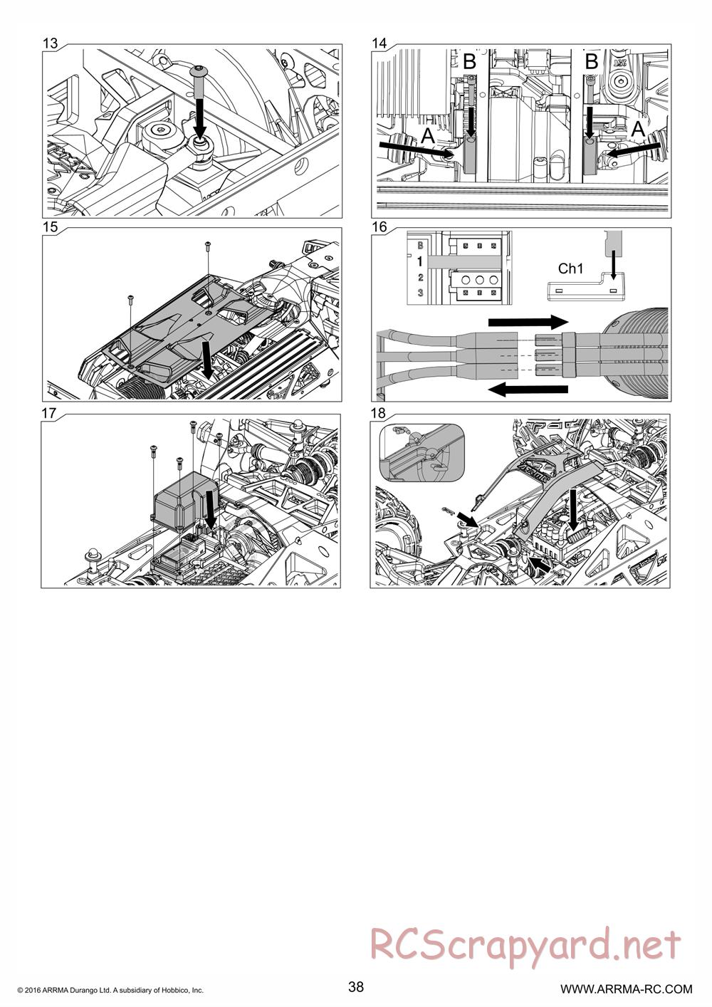 ARRMA - Nero 6S BLX - Manual - Page 38