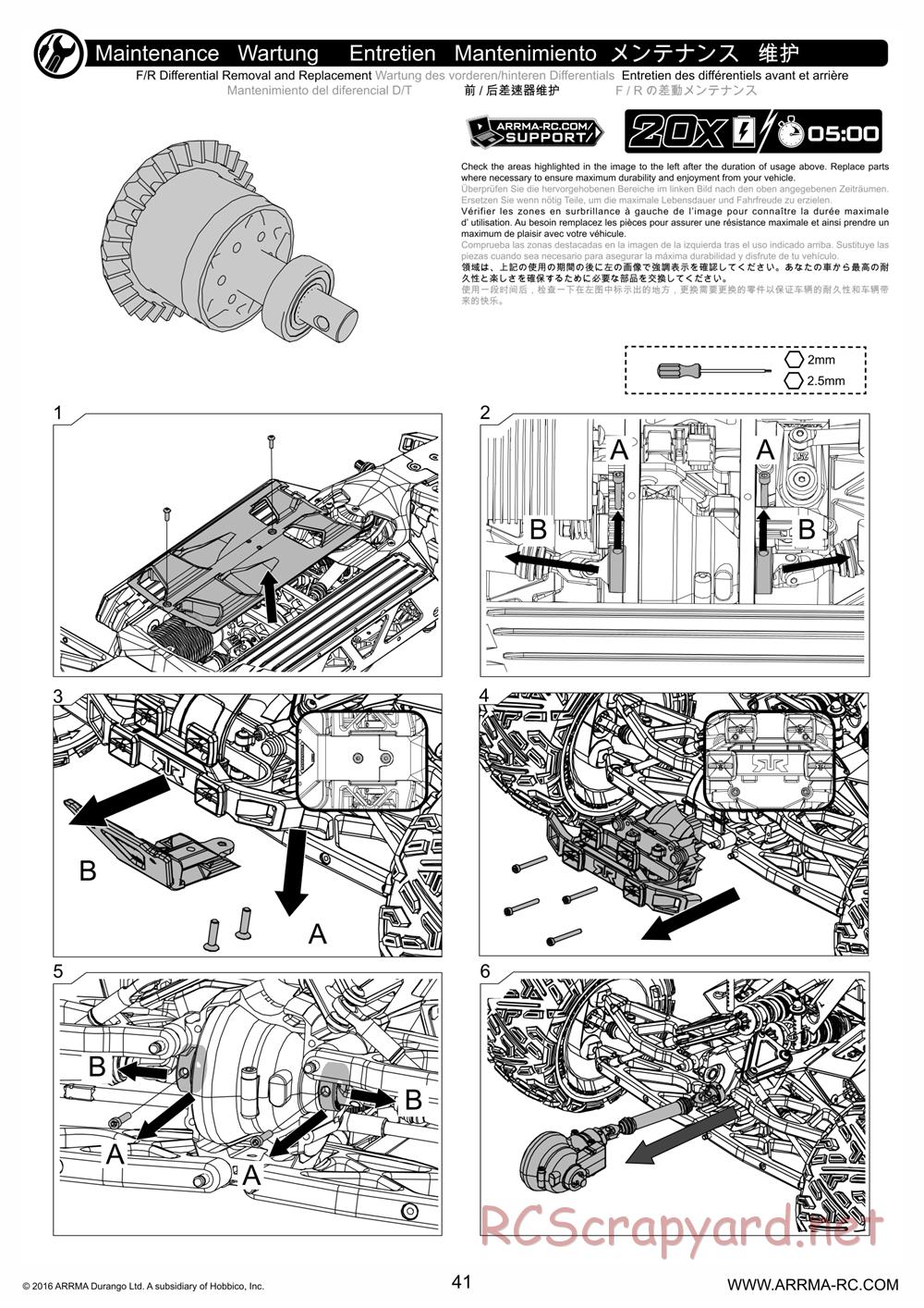 ARRMA - Nero 6S BLX - Manual - Page 41