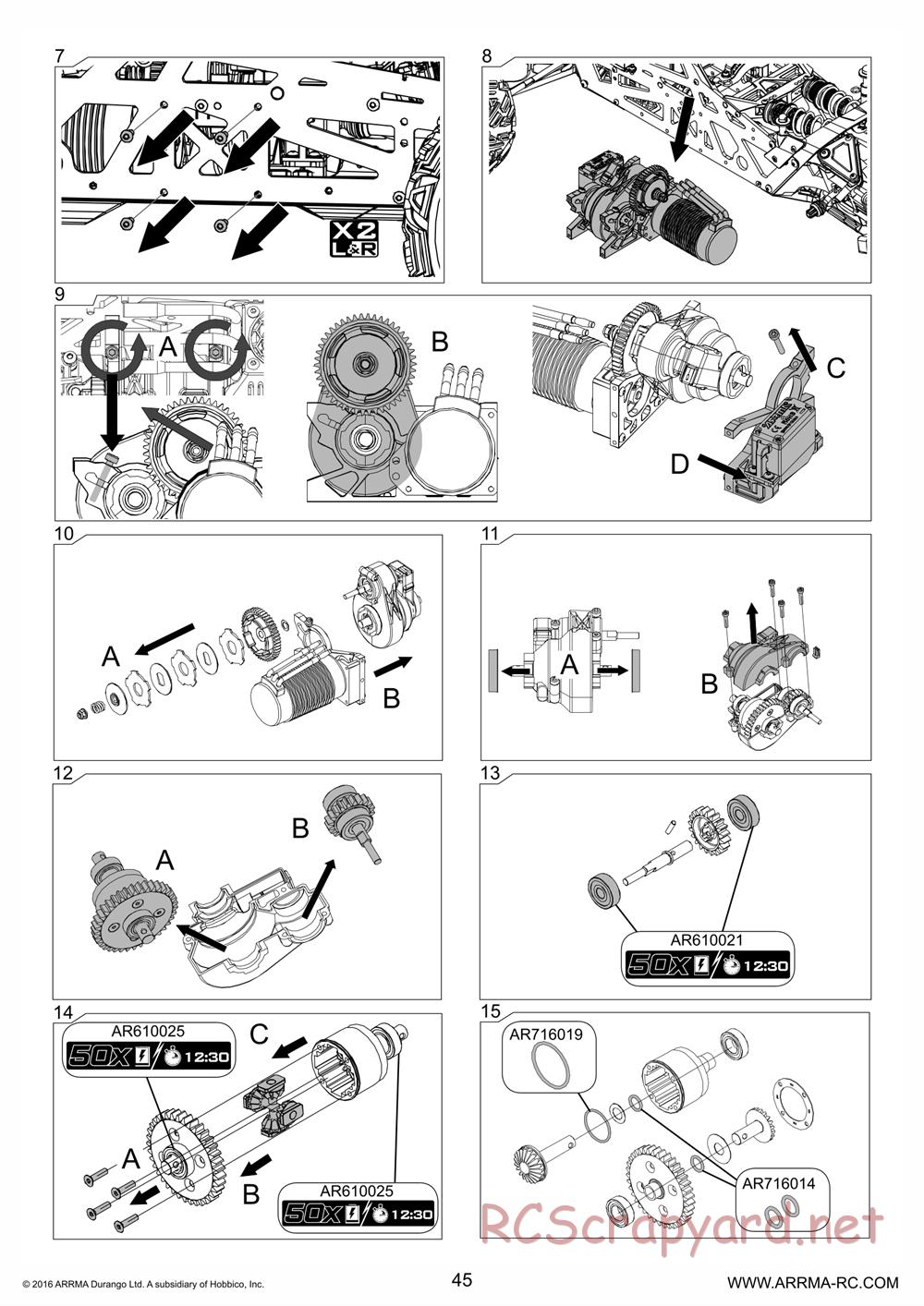 ARRMA - Nero 6S BLX - Manual - Page 45