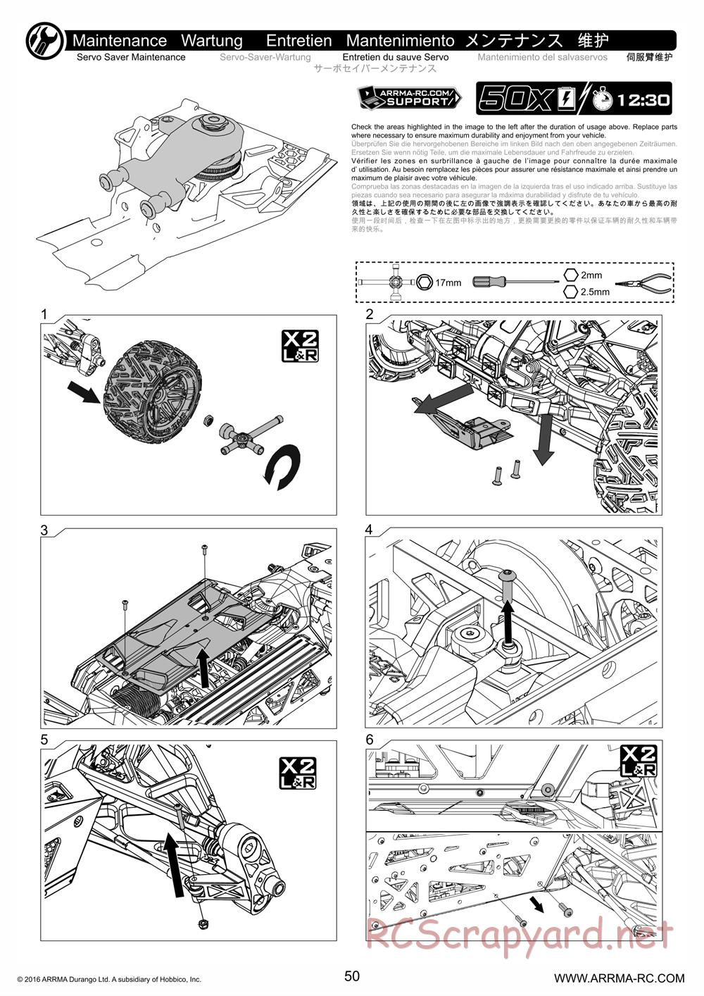 ARRMA - Nero 6S BLX - Manual - Page 50