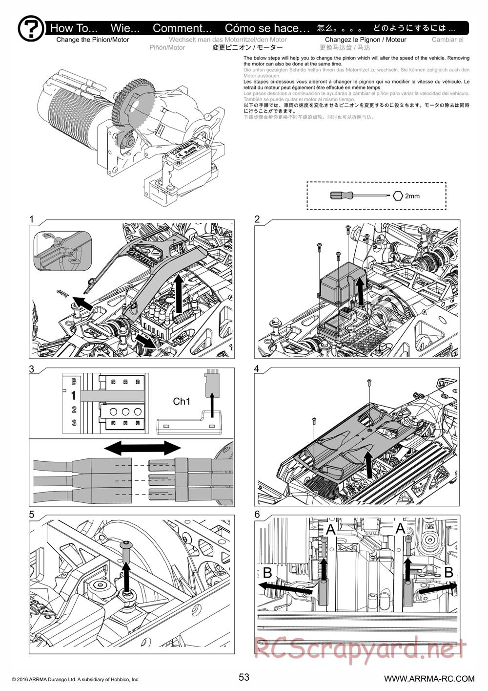 ARRMA - Nero 6S BLX - Manual - Page 53