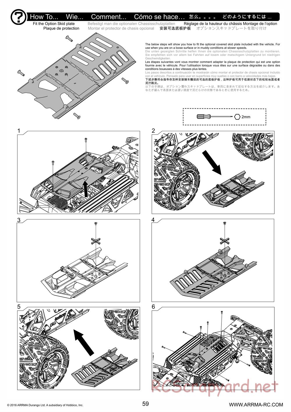 ARRMA - Nero 6S BLX - Manual - Page 59