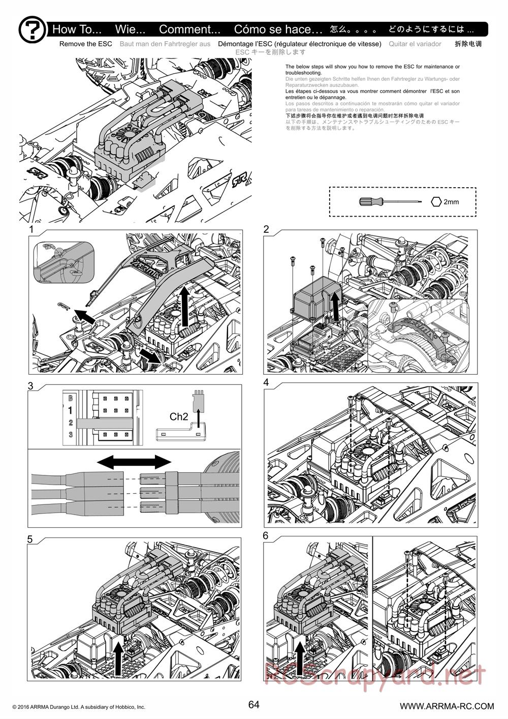 ARRMA - Nero 6S BLX - Manual - Page 64