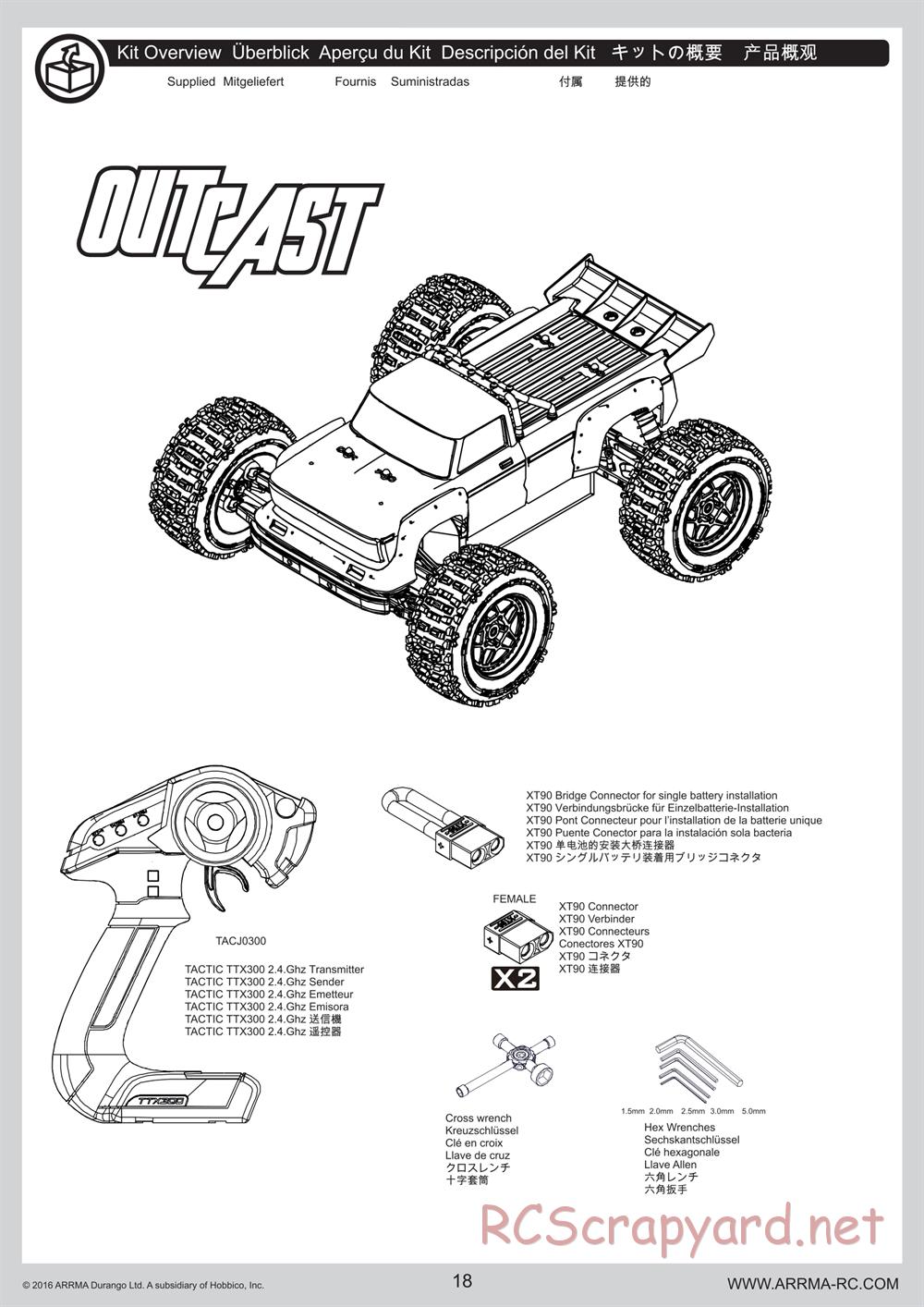 ARRMA - Outcast 6S BLX - Manual - Page 18