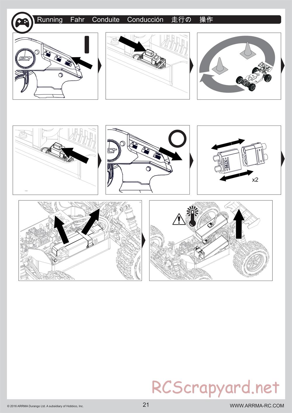 ARRMA - Outcast 6S BLX - Manual - Page 21