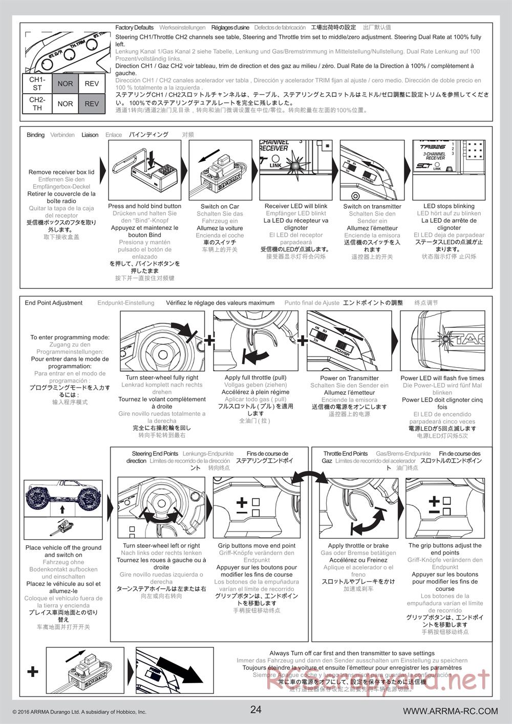 ARRMA - Outcast 6S BLX - Manual - Page 24