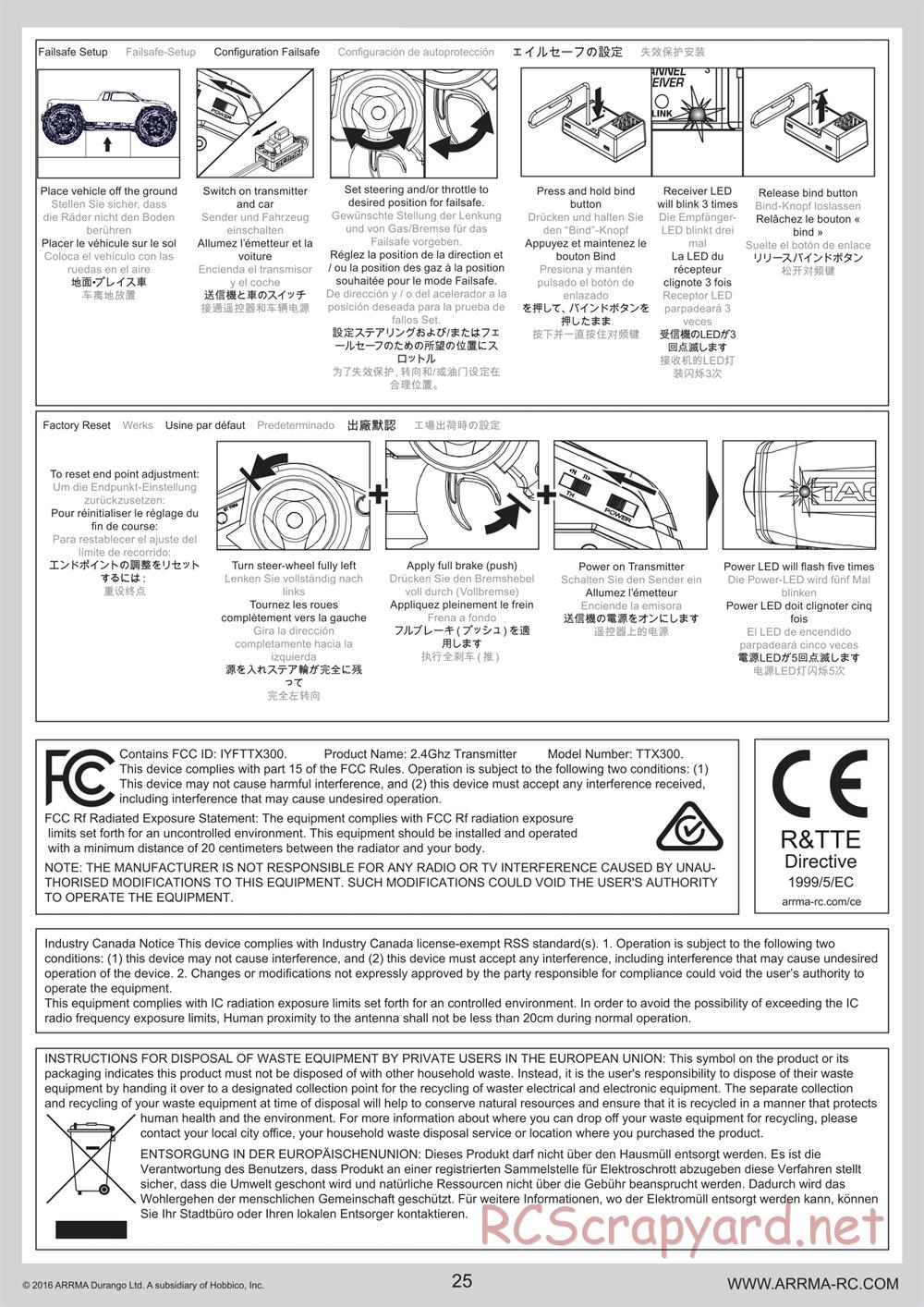 ARRMA - Outcast 6S BLX - Manual - Page 25