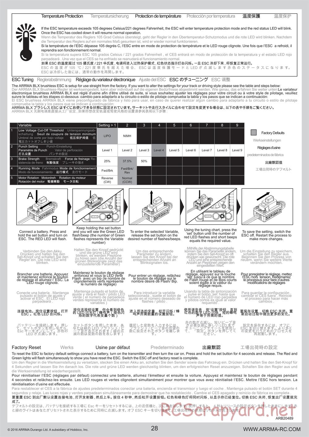 ARRMA - Outcast 6S BLX - Manual - Page 28