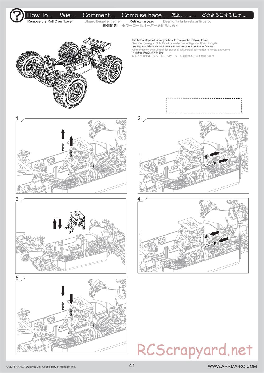 ARRMA - Outcast 6S BLX - Manual - Page 41