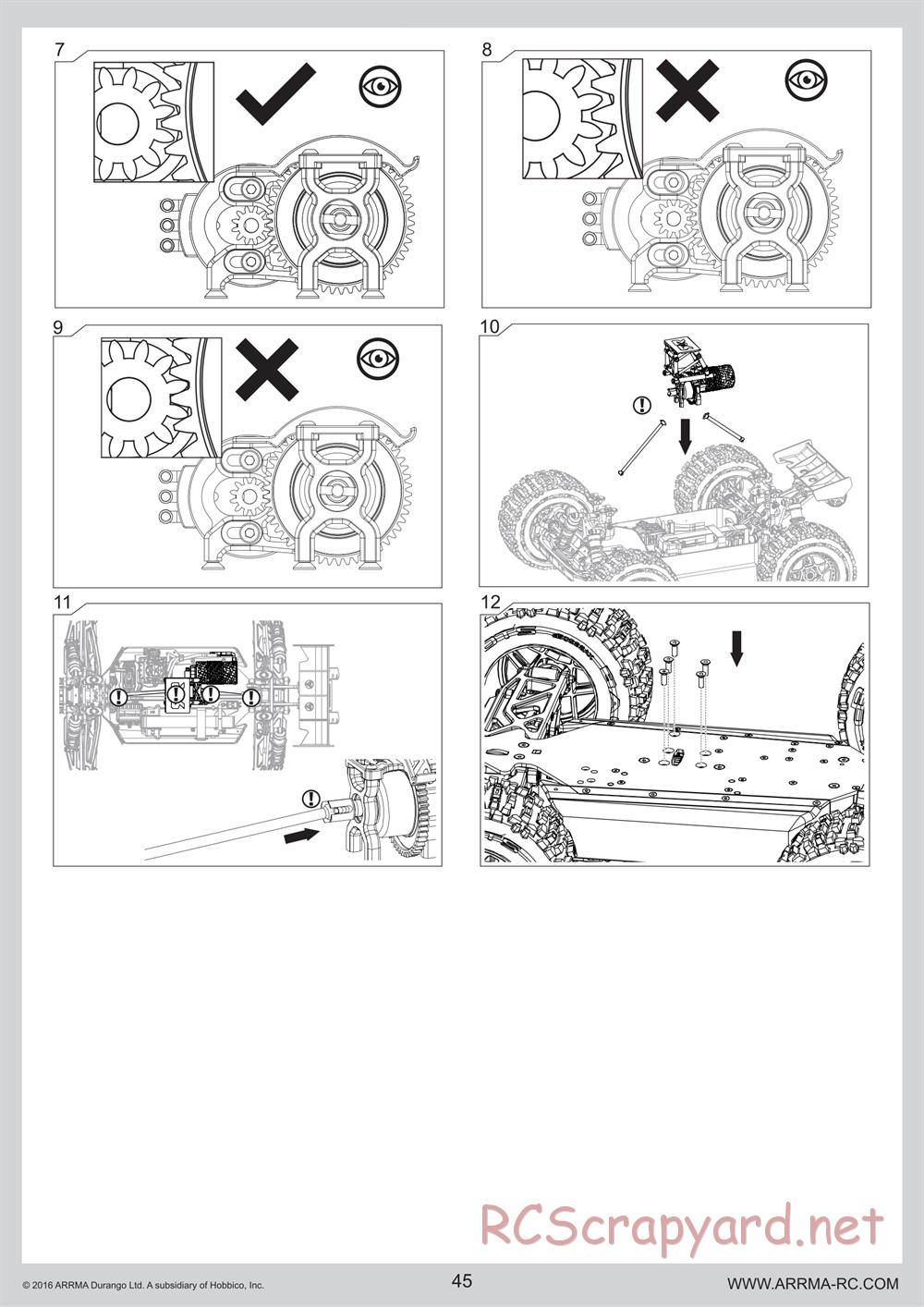 ARRMA - Outcast 6S BLX - Manual - Page 45