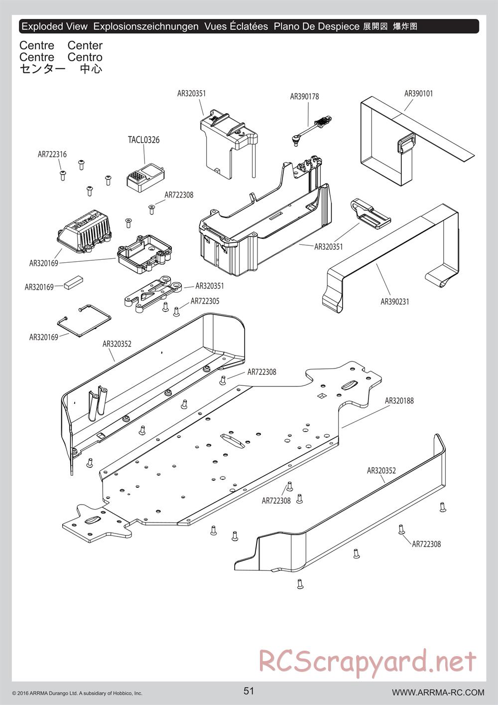 ARRMA - Outcast 6S BLX - Manual - Page 51