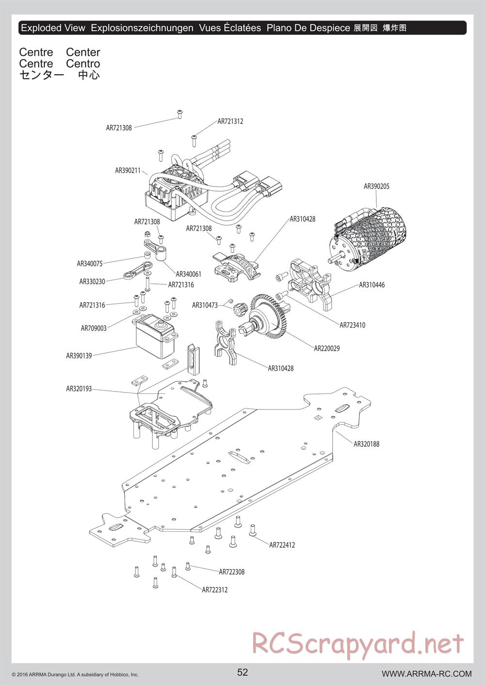 ARRMA - Outcast 6S BLX - Manual - Page 52