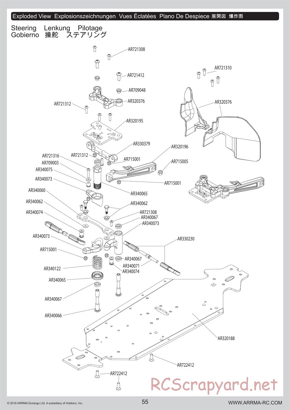 ARRMA - Outcast 6S BLX - Manual - Page 55