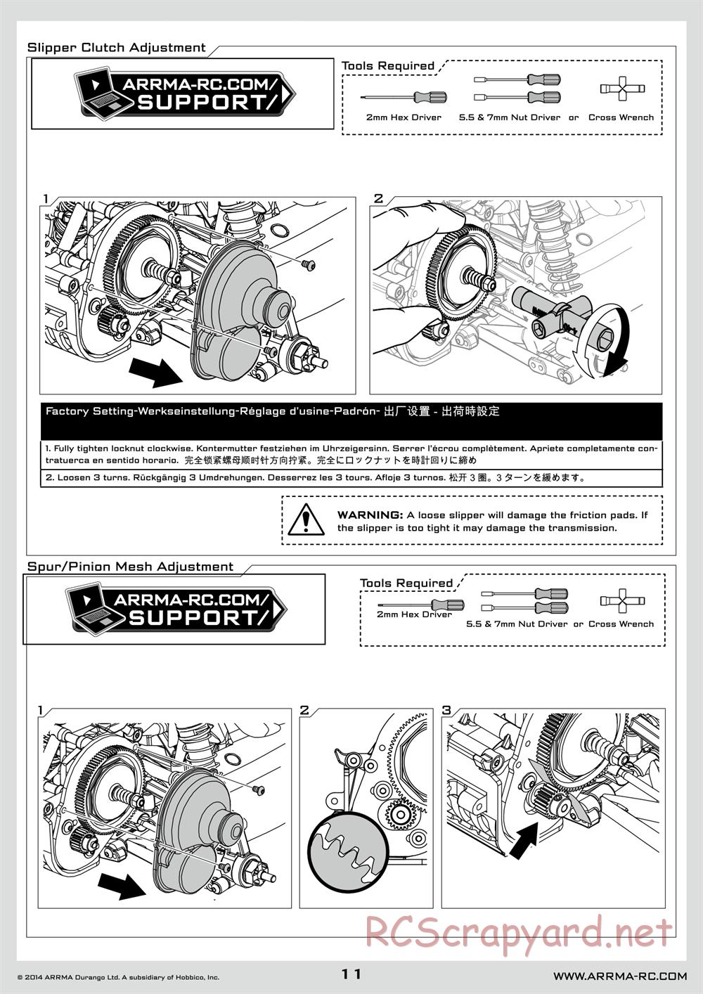 ARRMA - Raider XL BLX (2014) - Manual - Page 11