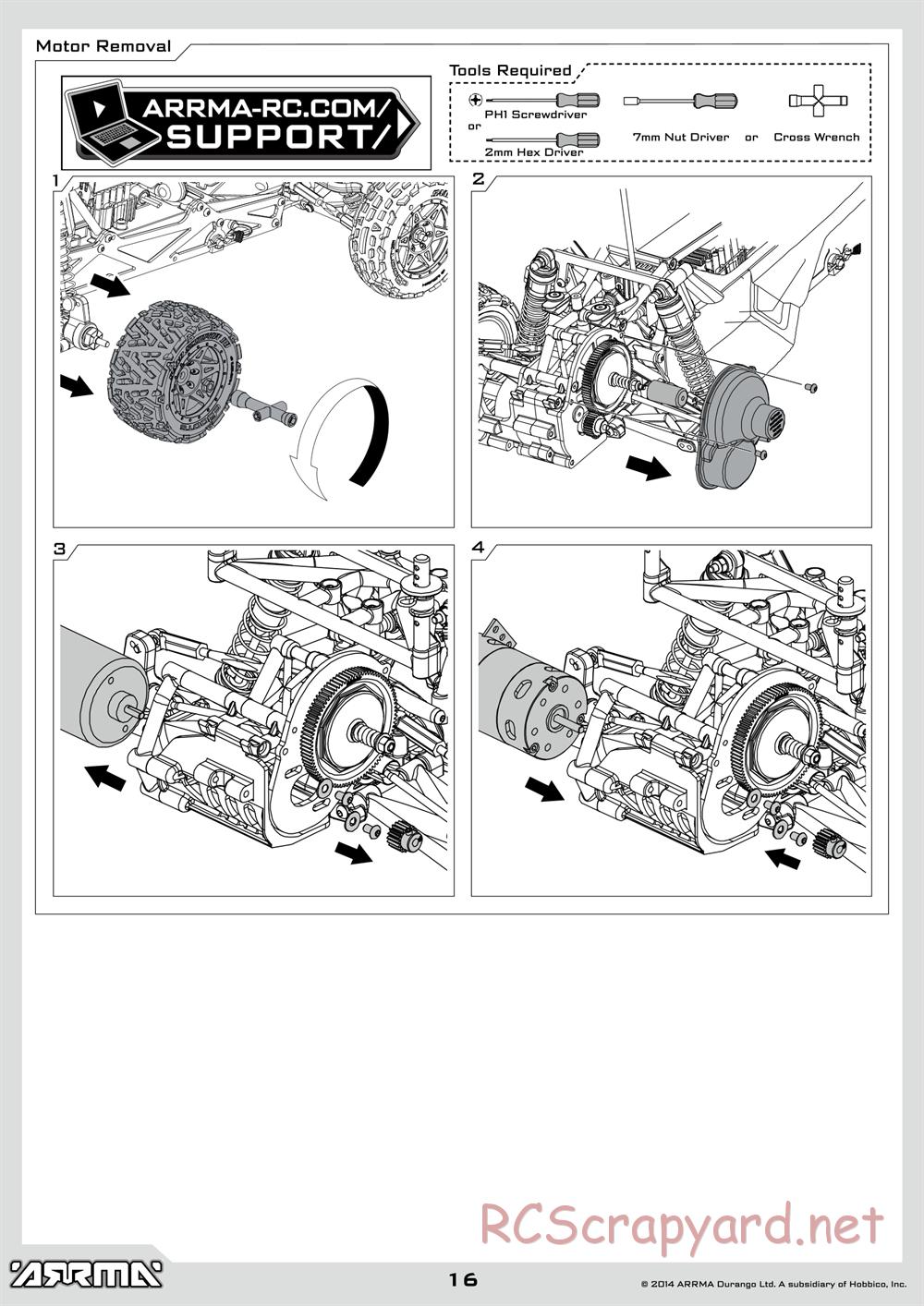 ARRMA - Raider XL BLX (2014) - Manual - Page 16