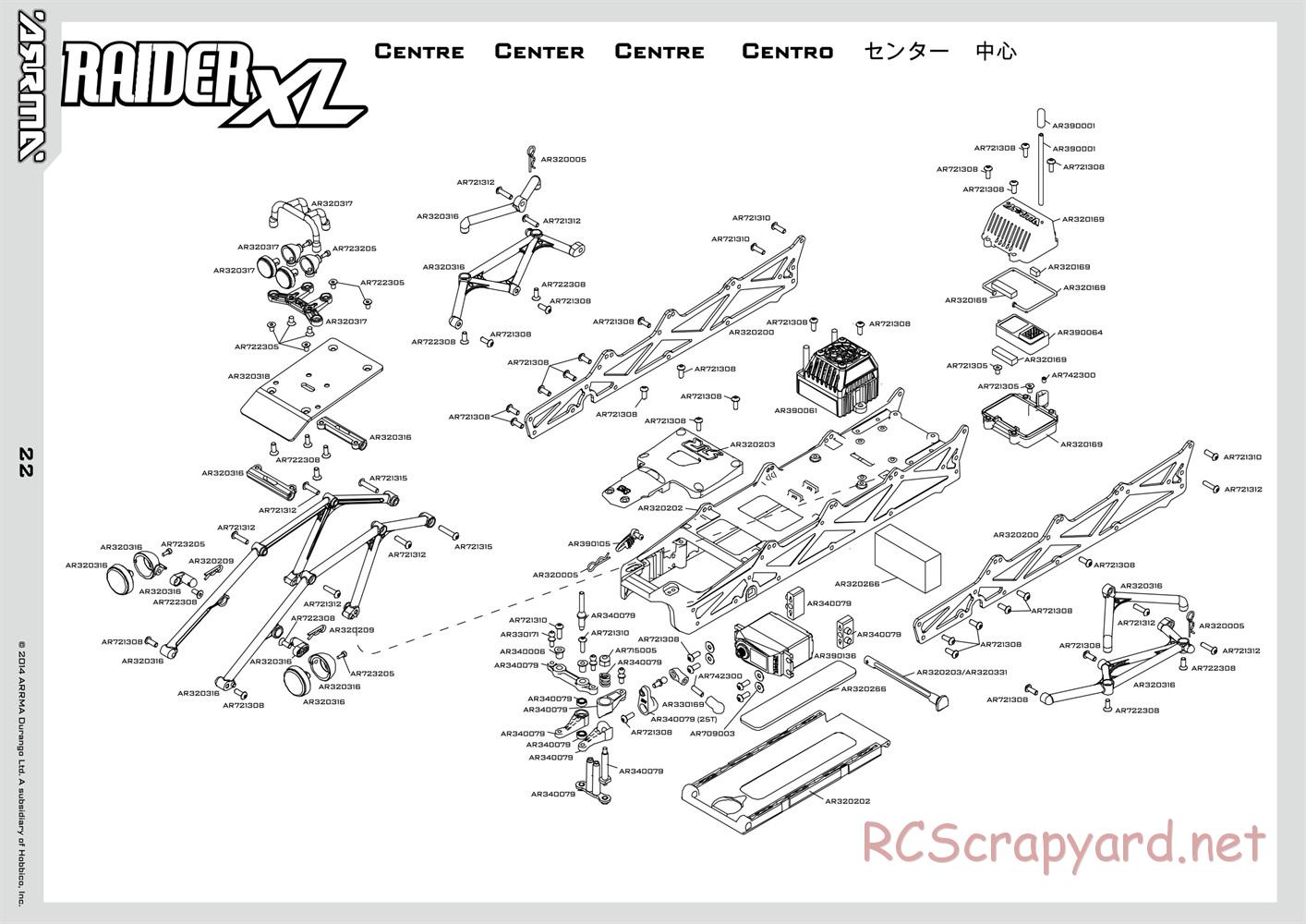 ARRMA - Raider XL BLX (2014) - Manual - Page 22