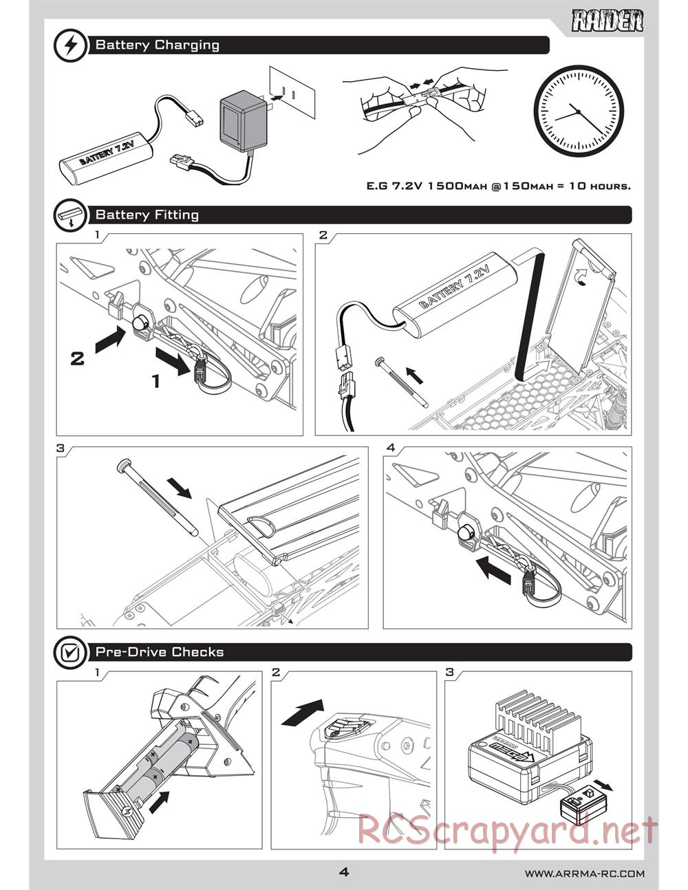 ARRMA - Raider (2010) - Manual - Page 4