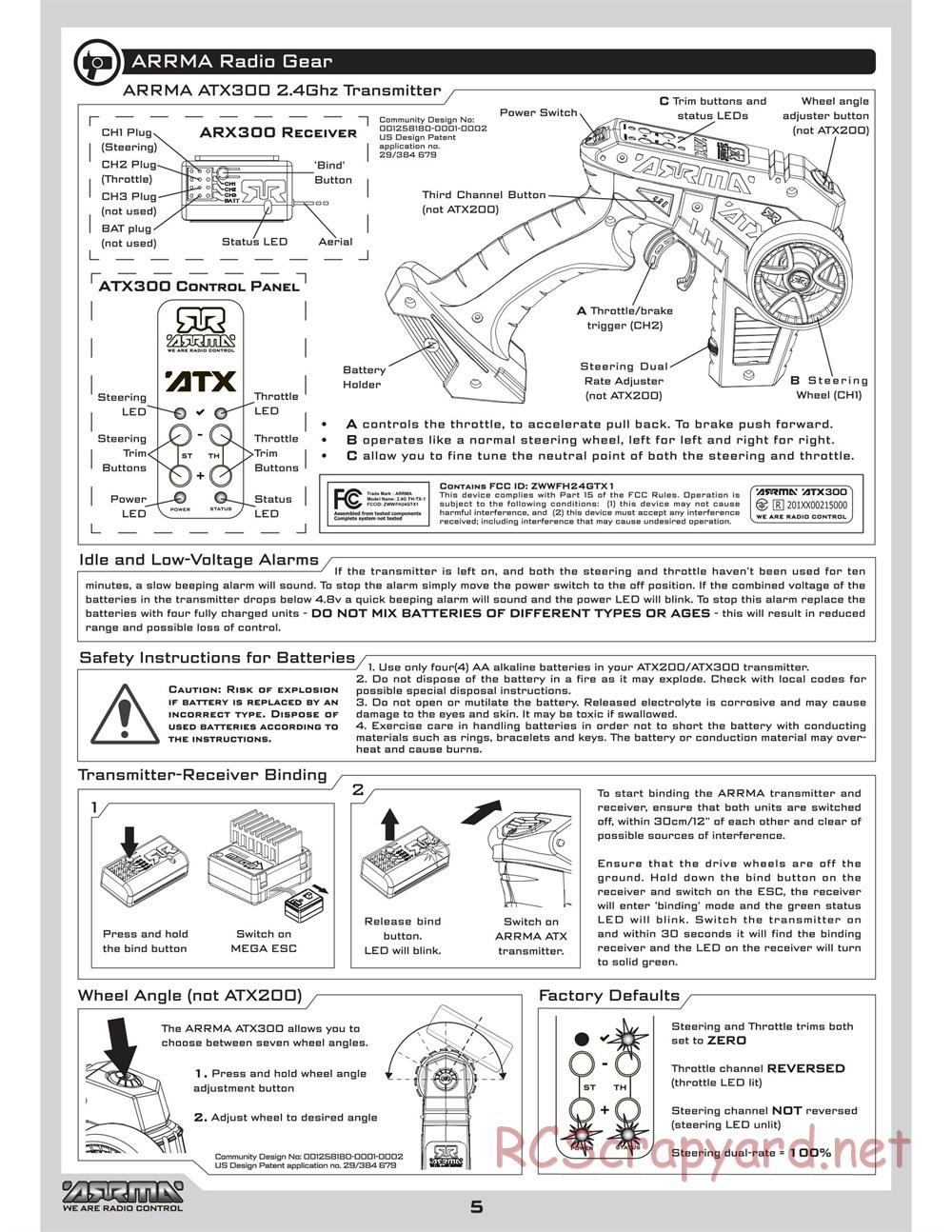 ARRMA - Raider (2010) - Manual - Page 5