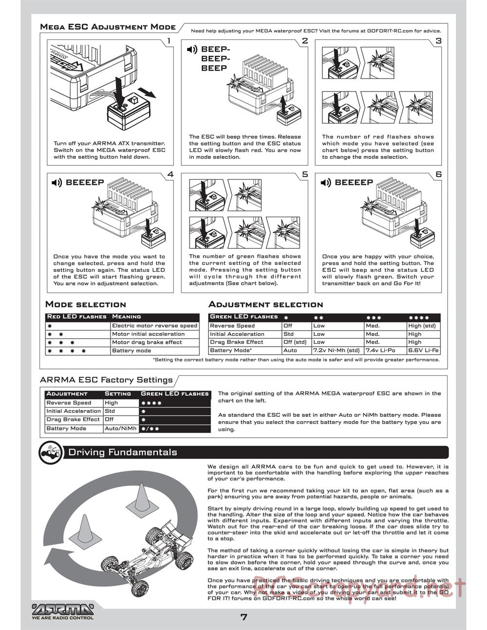 ARRMA - Raider (2010) - Manual - Page 7