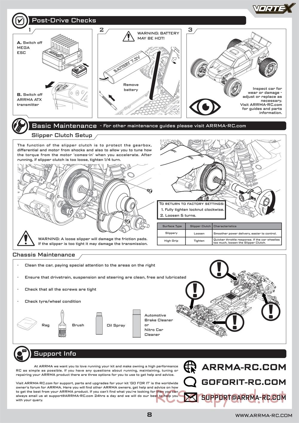 ARRMA - Vortex - Manual - Page 8