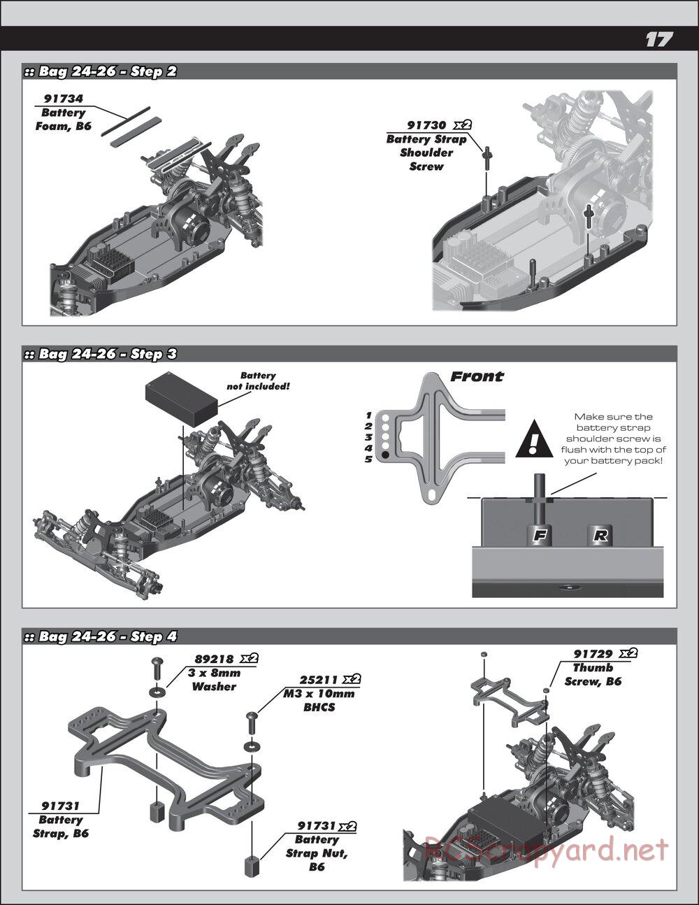 Team Associated - RC10 B6 Team Kit - Manual - Page 17