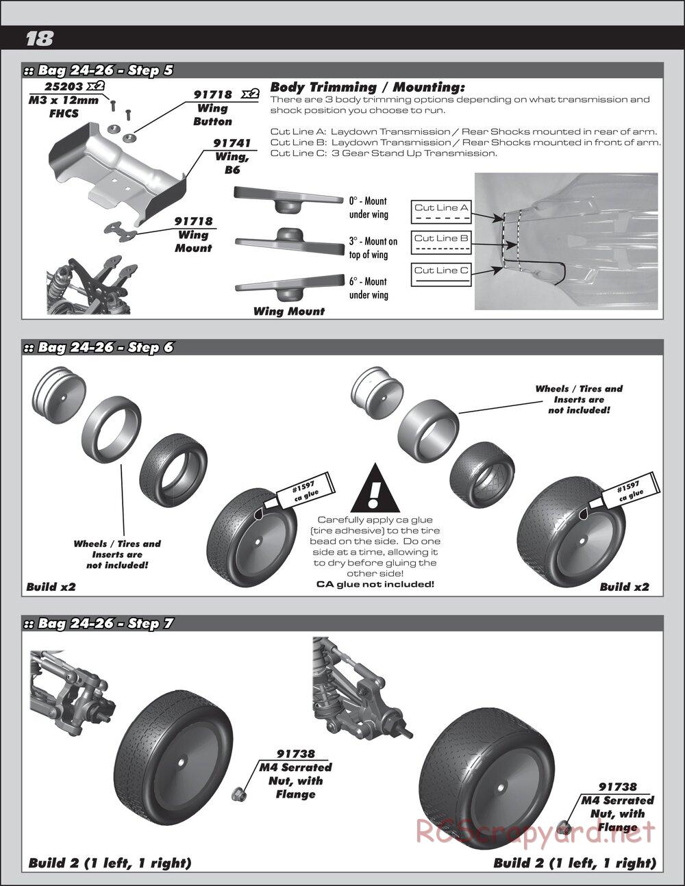 Team Associated - RC10 B6 Team Kit - Manual - Page 18