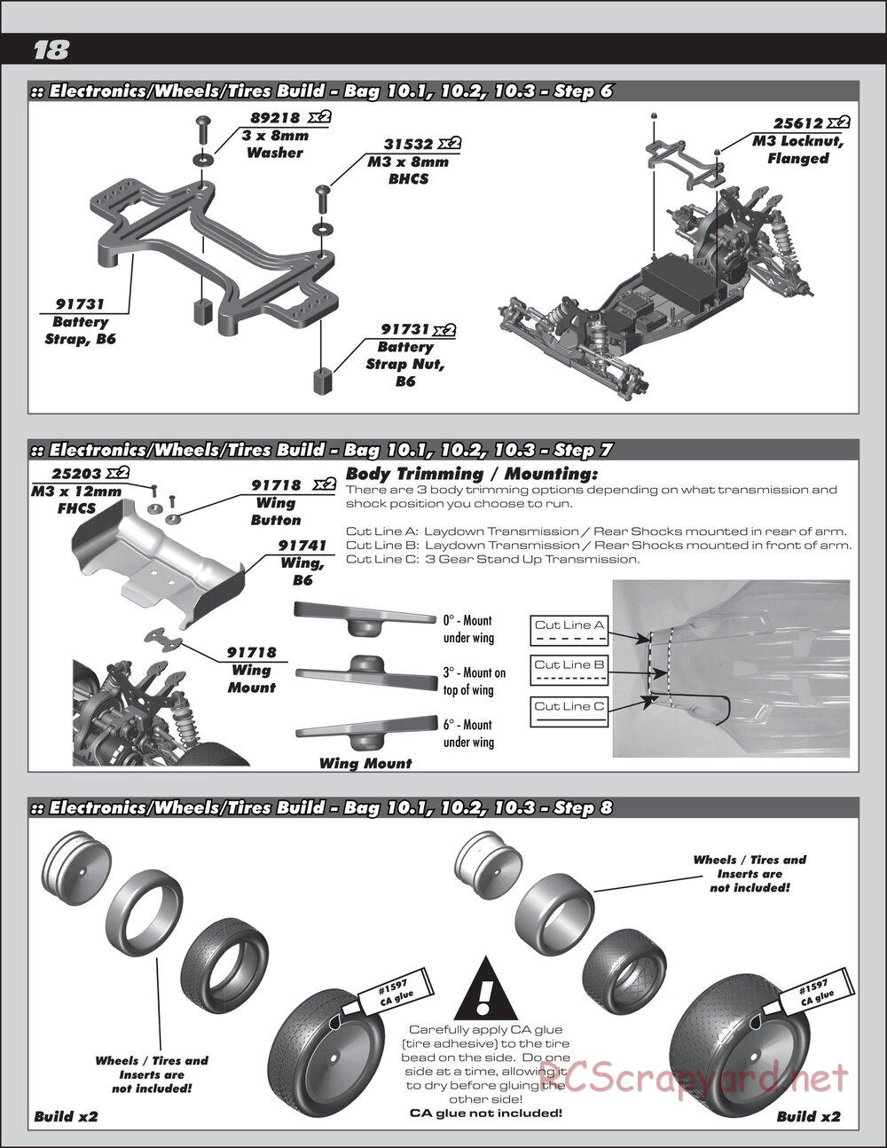 Team Associated - RC10 B6 Club Racer - Manual - Page 18