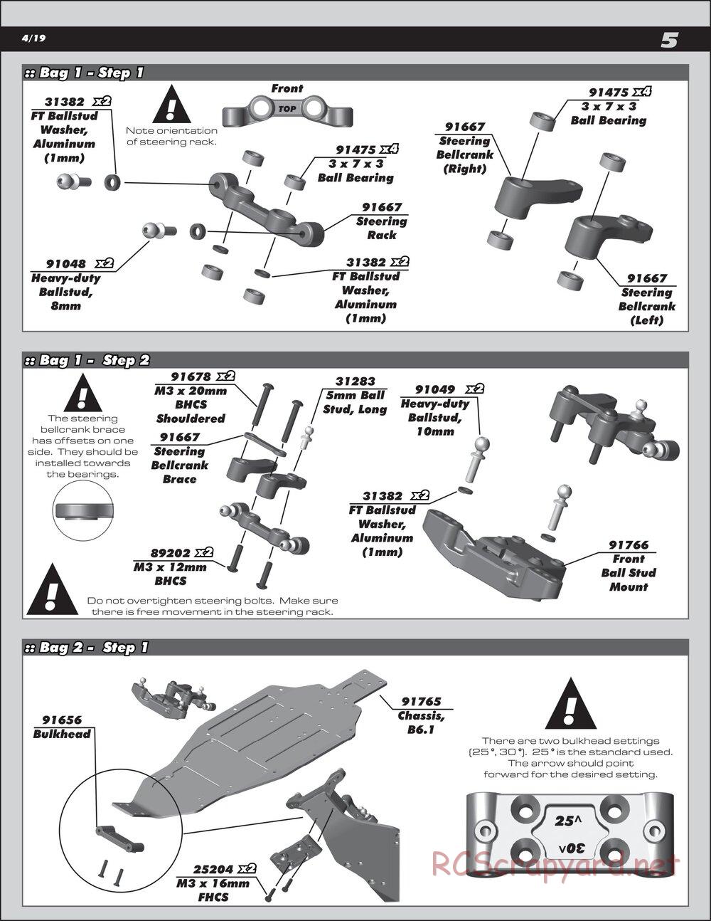 Team Associated - RC10 B6.1DL Team Kit - Manual - Page 5