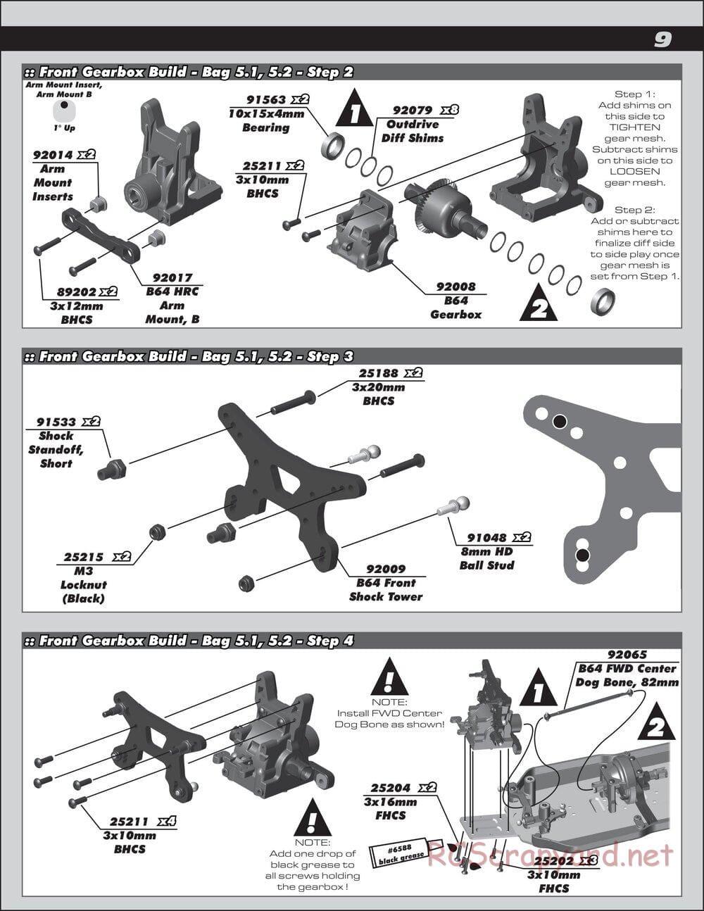 Team Associated - RC10 B64 Club Racer - Manual - Page 9